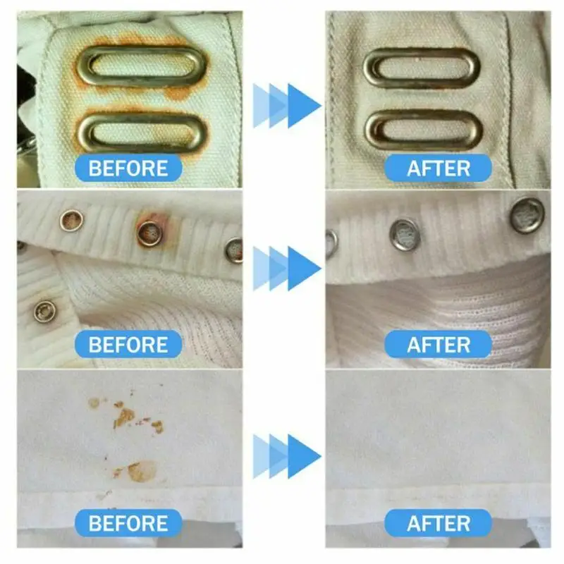 Новое средство для удаления ржавчины на одежде пятен ткани практичные чистящие