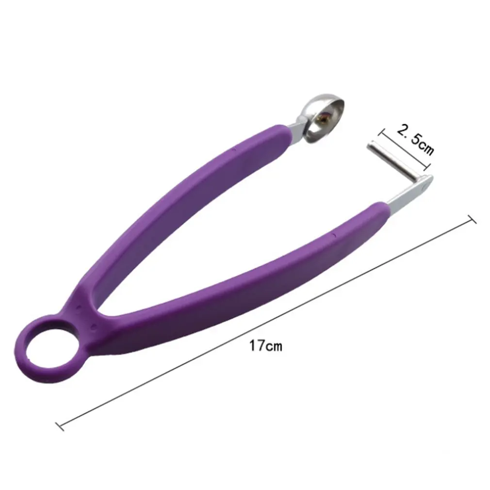 

Stainless Steel PP Cherry Pitters Olives Go Nuclear Device Easy Squeeze Grip Fruit Vegetable Tool