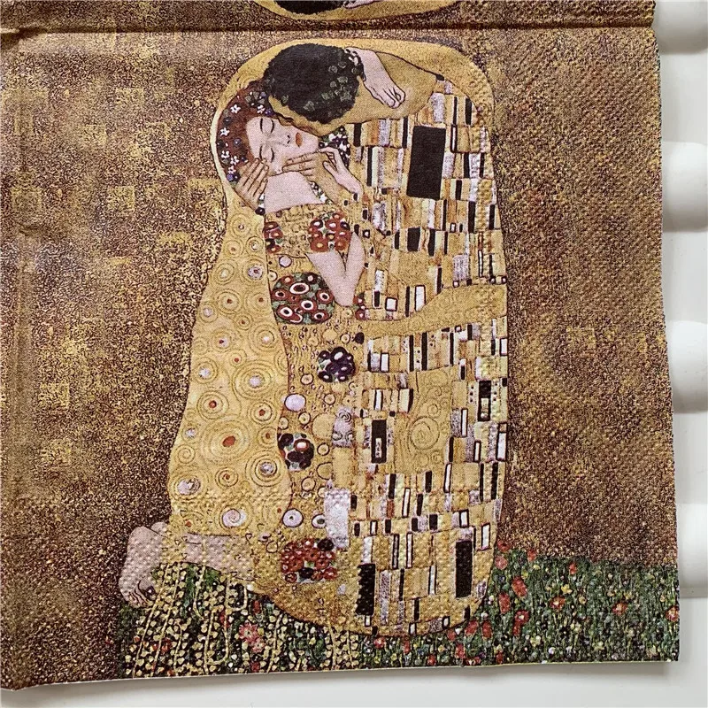 20 3-слойные фанерные в винтажном стиле салфетки с бумажными одноразовыми картина