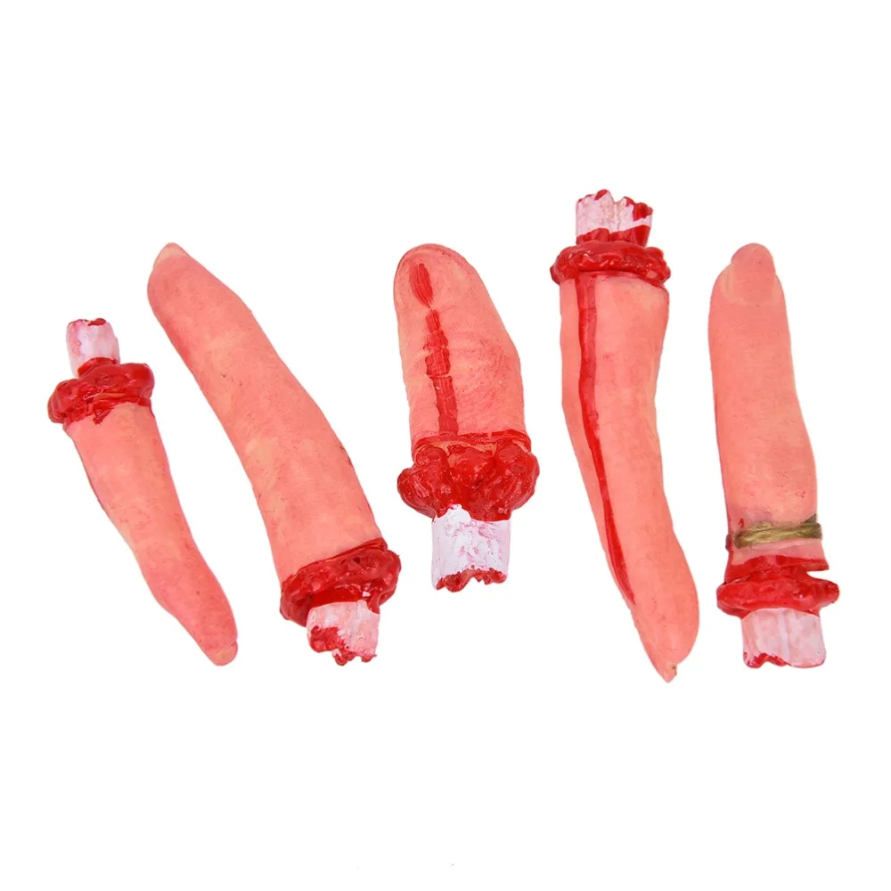 

Новинка 5 шт./компл. Хэллоуин ужас кровавые разделенные пальцы измельченные нарезные вечерние ринки реквизит украшение розыгрыши шутки игр...