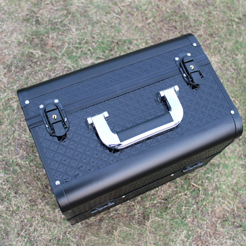 Big Size Black Makeup Organizer Cosmetic Jewelry Box Make Up Storage Boxes Handbag Holder Travel Suitcase Gifts | Дом и сад