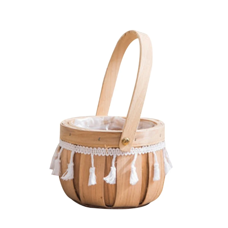 Плетеная ручная корзина из натурального ротанга для цветов 41 шт. | Дом и сад