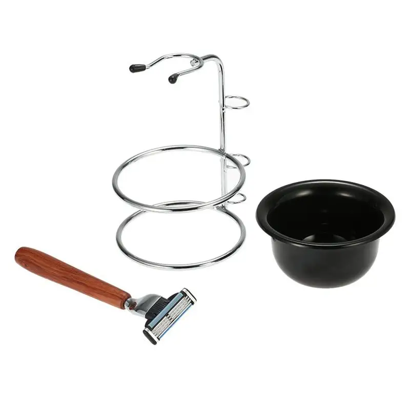 1 шт. ручная бритва костюм с полкой мыльница палисандр безопасная практичная