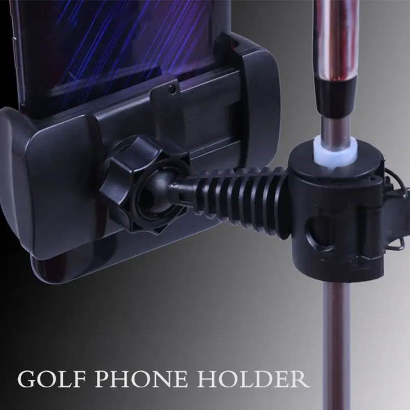 

Universal Golf Clubs Practice Cell Phone Mount Holder Recording Bracket Clip Tra