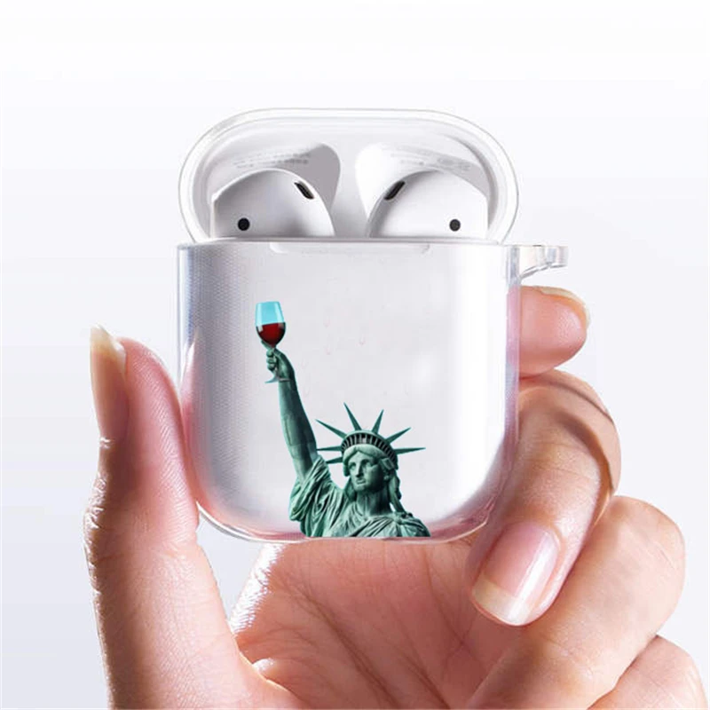 Абстрактная Римская Статуя сверкающий Медуза Давид чехол для Apple airpods s 1 2