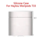 Прозрачная мягкая резина Чехол для Haylou Moripods T33 Беспроводная Bluetooth-совместимая гарнитура защитный чехол Защита от пыли Чехол