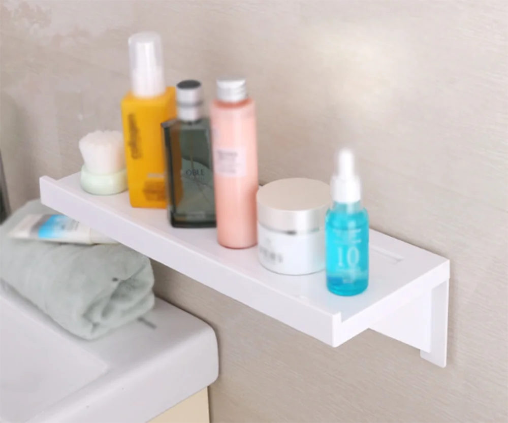 Домашняя полка для хранения без дырочек ванной комнаты гостиной украшения стен