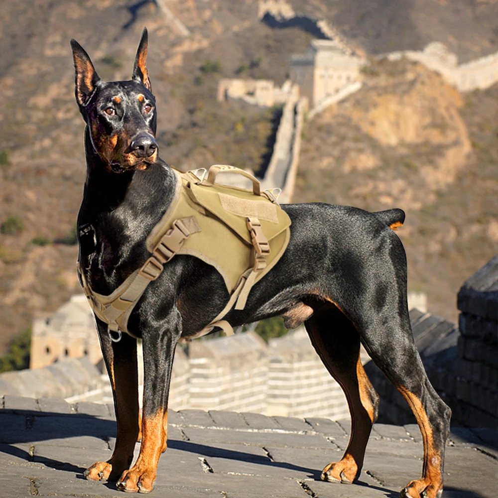 Военный Тактический поводок для собак K9 рабочая жилетка нейлоновый