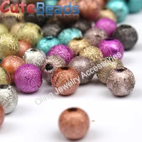 46810121418 20mm multi size mixed color acrylic wrinkle beaded diy earrings bracelet necklace jewelry making