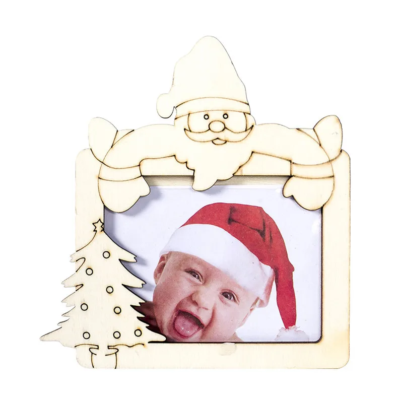 Новые рождественские украшения Мини Деревянные Рождественские фото