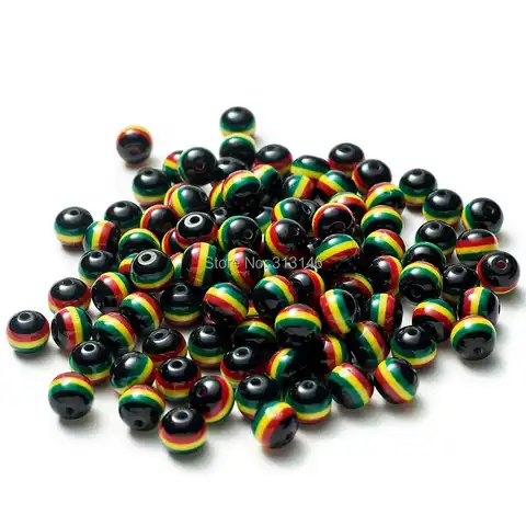 100 pcs., Black round Acrylic Busins “Make yourself” with a hole for needlework, beadwork, bracelet, necklaces, accessories for HIG ...