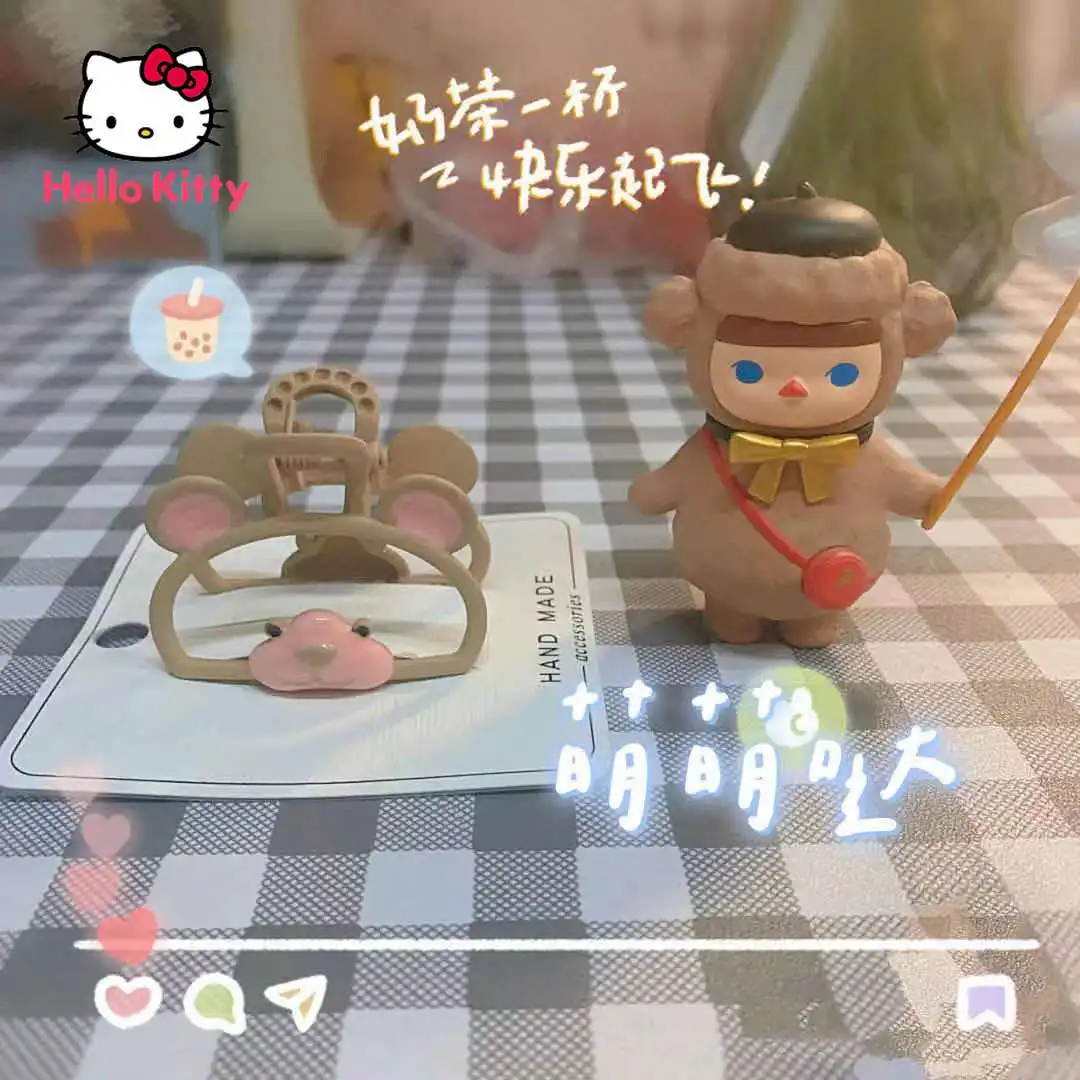 Женская заколка для волос Hello Kitty с рисунком |