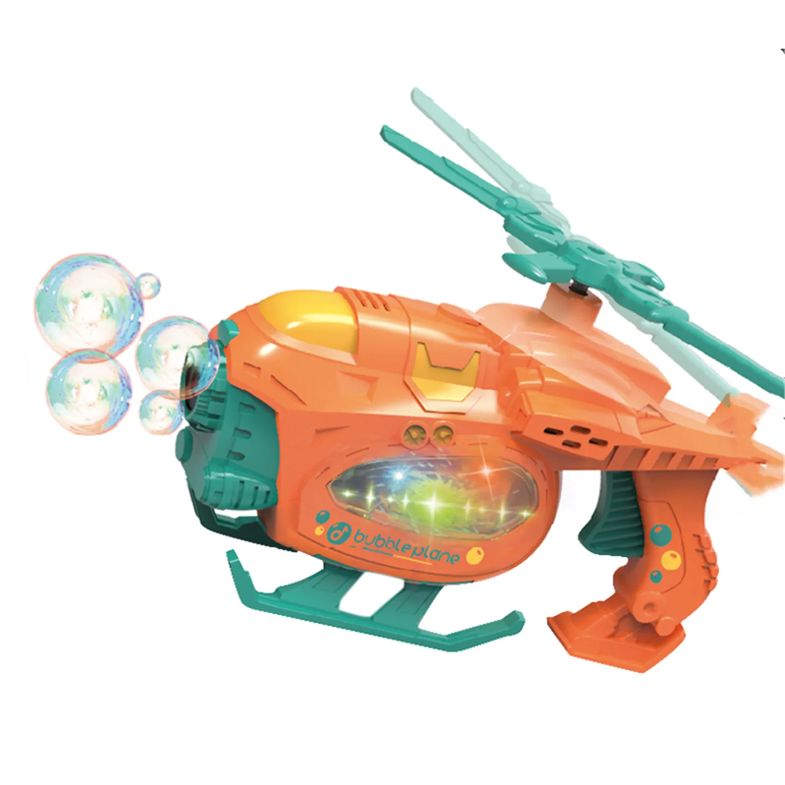 

Bubble Machine Helicopter Shape Automatic Bubbling Toys With Music Lightfor Children Outdoor Activity Summer Gift