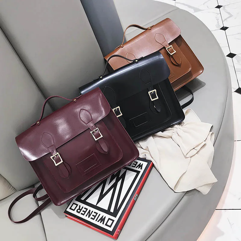 

2020 New The Retro College Style Square Hand One-shoulder Handbags Woman's Fashion Woman's bags