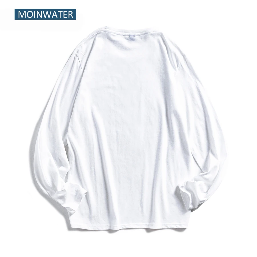 MOINWATER/Модные женские футболки с длинными рукавами и принтом собаки из