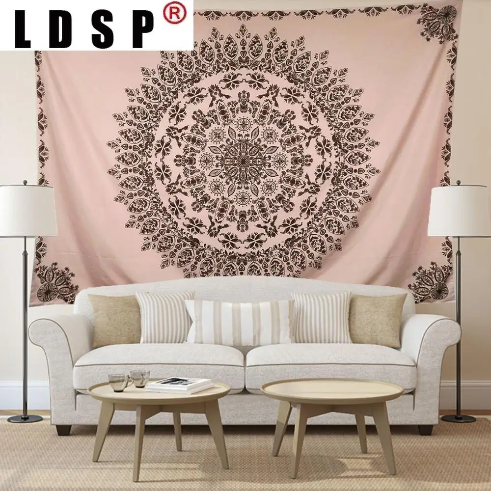 

LDSP Floral Flower wall Tapestry Mandala India Bohemia Boho Psychedelic Printed Tapestry Hippie Wall Cloth Tapestries Home Decor
