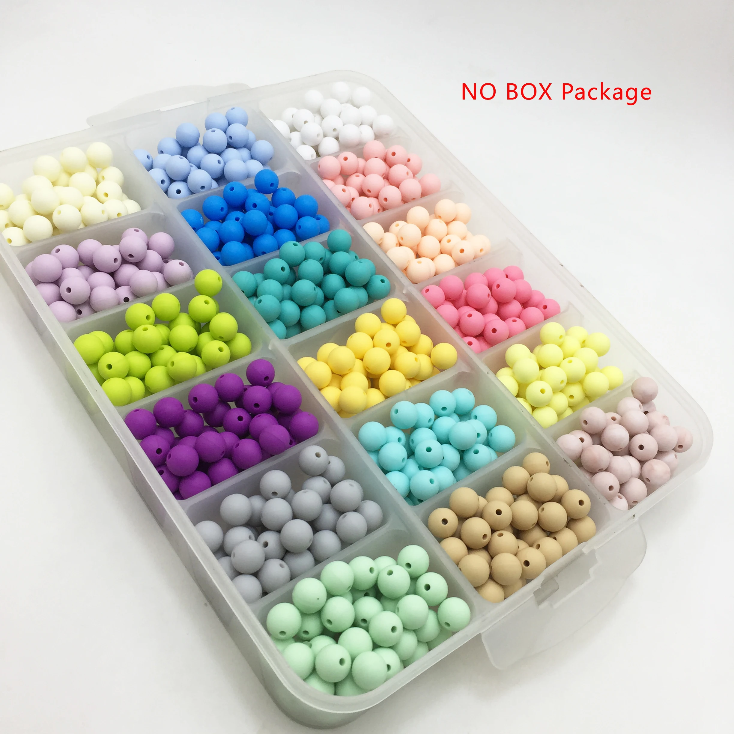 100 шт. 10 мм Пищевая силиконовая Прорезыватель для зубов свободные бусины сделай