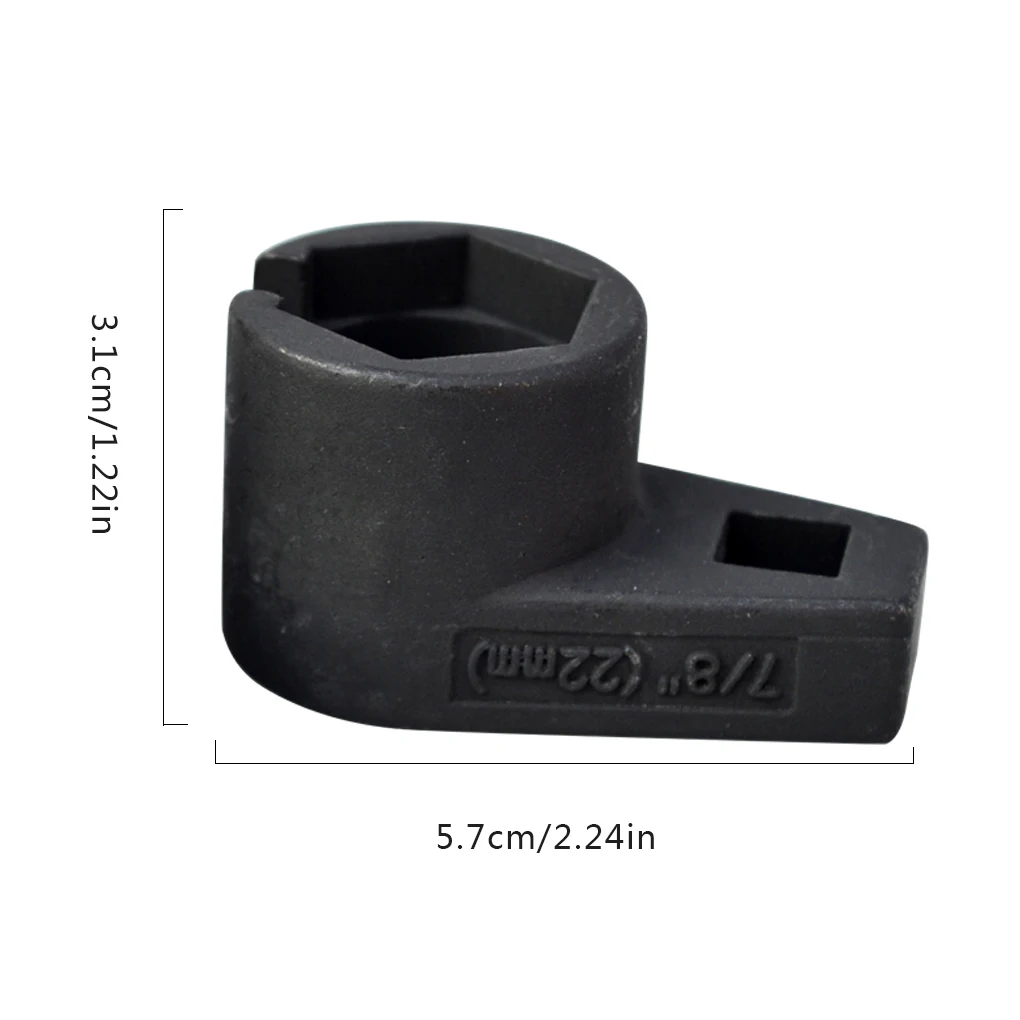 4 Point 22mm Oxygen Sensor Socket Wrench Auto Repair O2 Removal Nut Offset Tool |