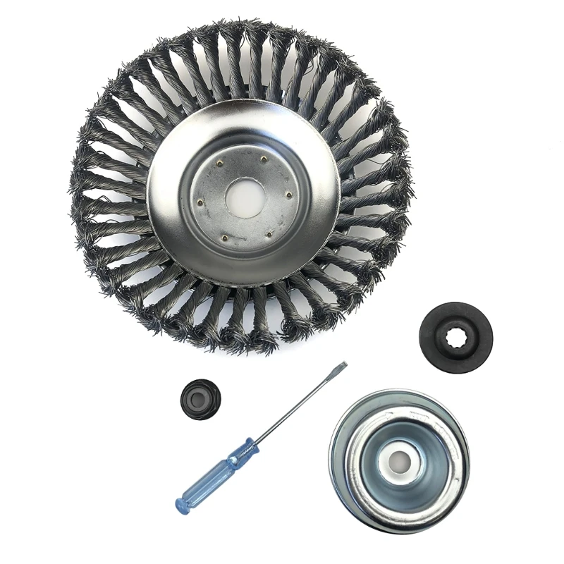 

6/8 Inches Steal Wire Brush Cutter Trimmer Head Washer Maintenance Screwdriver