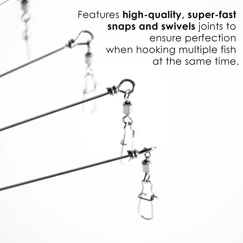 

New Fishing Lure 5 Arms 8 Bladed Bass Fishing Umbrella Shape Rig Bass Bait Lure XD88