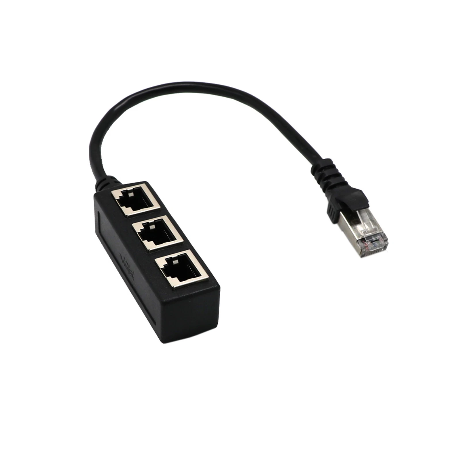 

RJ45 Female 1 to 3Port Female Socket Adapter Interface RJ45 Network Splitter Adapter, Ethernet Cable Extender Plug