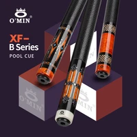 omin xf b1 3 billiard pool cue 12 8mm tip carbon tube 55cm leather grip adjustable weigh bolt billiard stick kit with extension