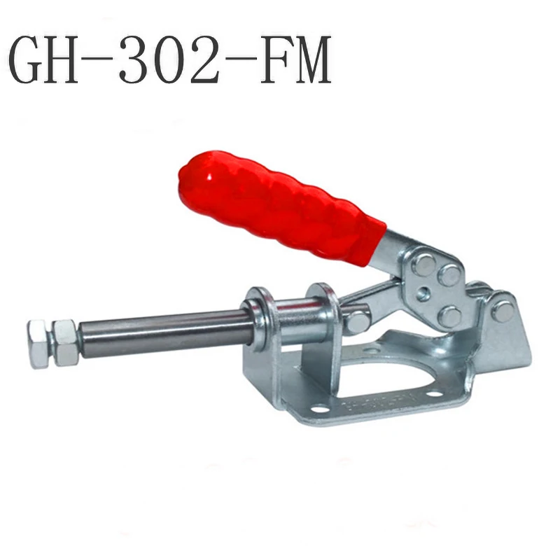 

1Pcs GH-302-FM 300 Lbs/136 Kg Push/Pull Toggle Clamp Vertical/Horizontal Type Quick Release Clip Woodworking Hand Tool