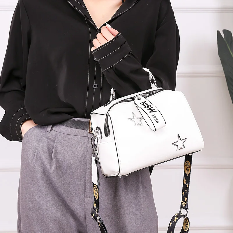 2019 осенняя и зимняя винтажная кожаная Лоскутная сумка из искусственной кожи