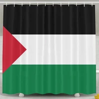 flag of palestine bath shower curtain fabric unique design bathroom curtain set much sizes