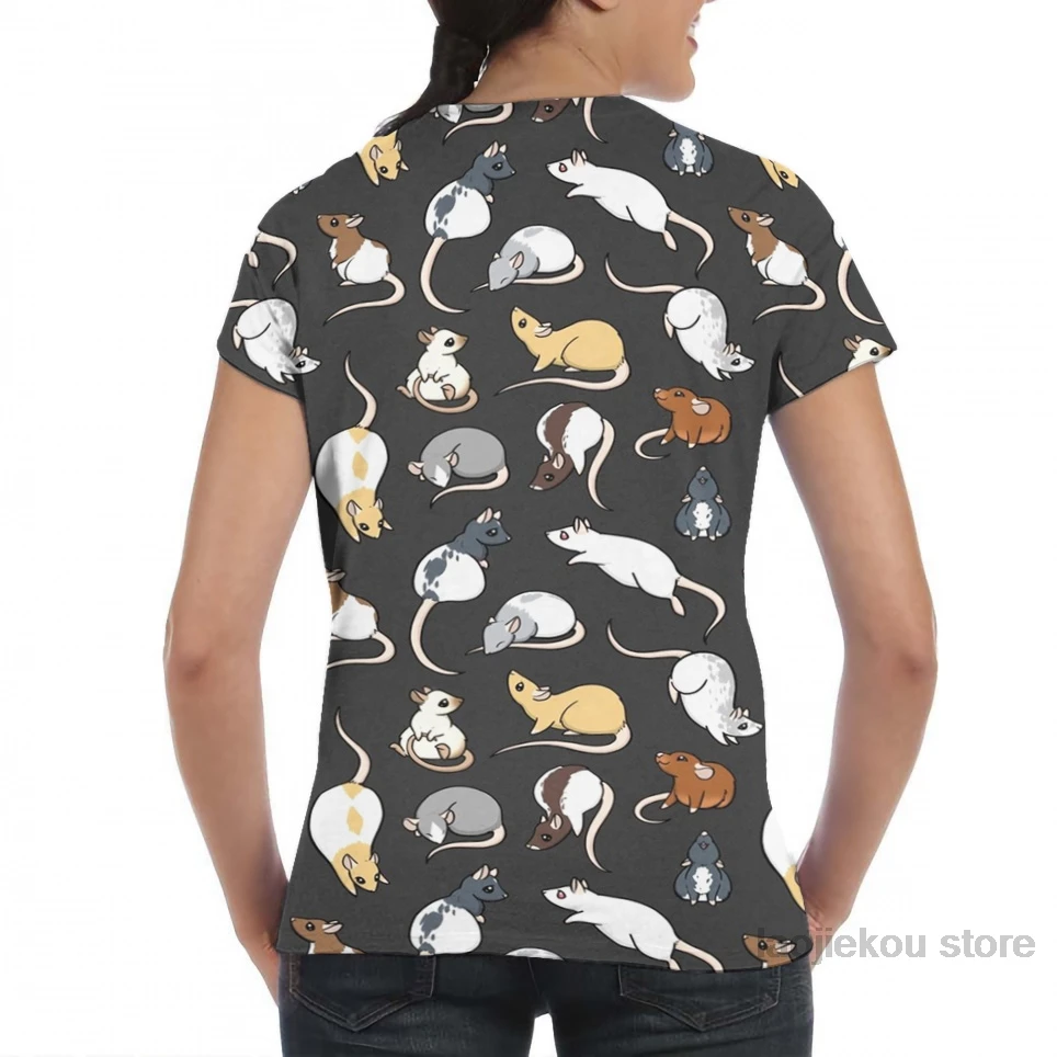 Rats men T-Shirt women all over print fashion girl t shirt boy tops tees summer Short Sleeve tshirts