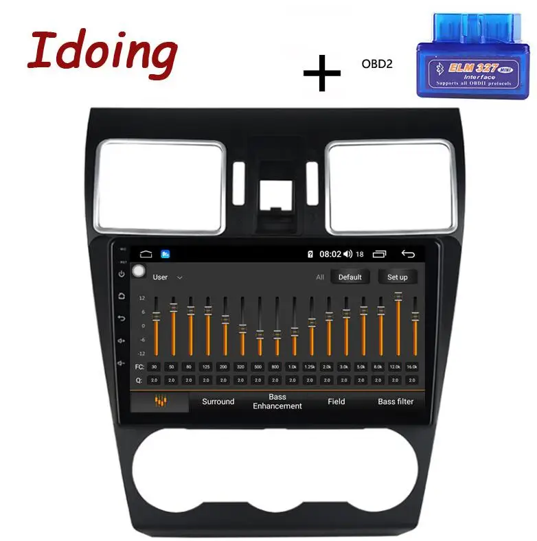 Standard with OBD Idoing " Автомобильный Android 8,1 радио gps мультимедийный плеер ips 2.5D для Subaru Forester- 4G+ 64G 8 Core навигация Zlink без dvd - Цвет: Standard with OBD