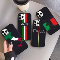 italy flag phone case for iphone 13 12 11 mini pro xs max 8 7 6 6s plus x se 2020 xr