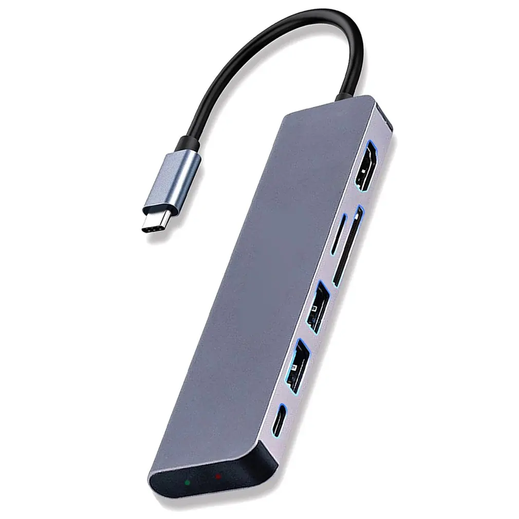 

USB-концентратор 6-в-1 на HDMI, 4K @ 30 Гц, USB 3,1