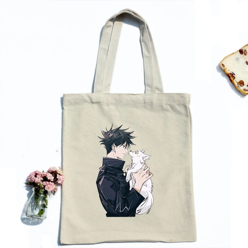 

Jujutsu Kaisen Cosplay Canvas Bag Shopping Bag Itadori Yuji Shoulder Bags Anime Adult COS Bag Christmas Halloween Gift