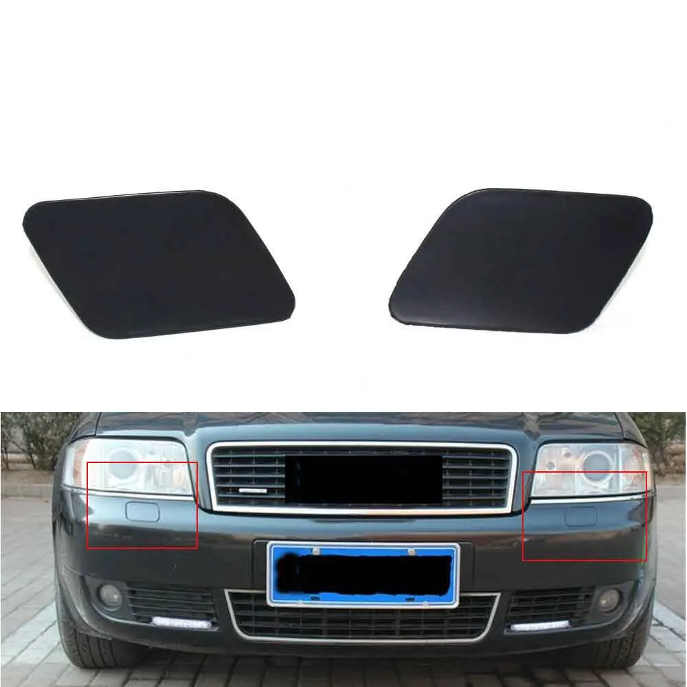 

Car Headlight Washer Cover Cap Primered for Audi A6 C5 02-05 Left & Right 2002-2005 2003 2004 4B0 955 276 D，4B0 955 275 D