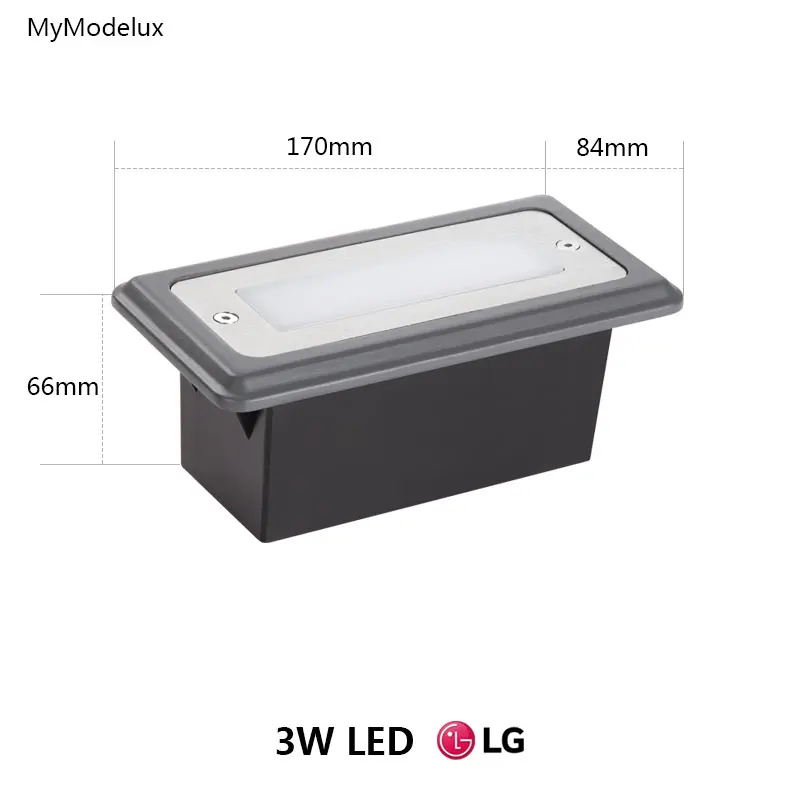 Современные алюминиевые встроенные Настенные светильники IP65 наружные