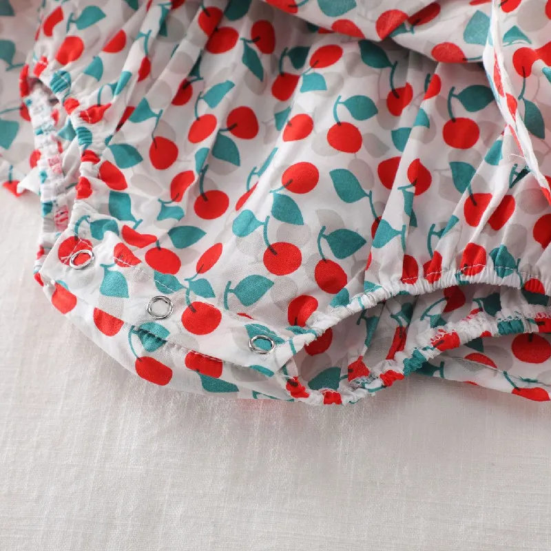 Детское платье без рукавов с вишней | Мать и ребенок