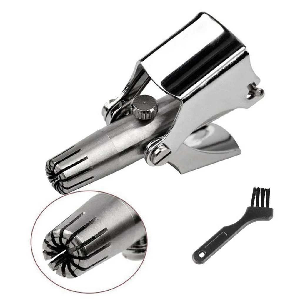 

New Stainless Steel Manual Nose Trimmer For Shaving Nose Ear Hair Trimmer Shaver Face Care For Man Washable Device dropshipping