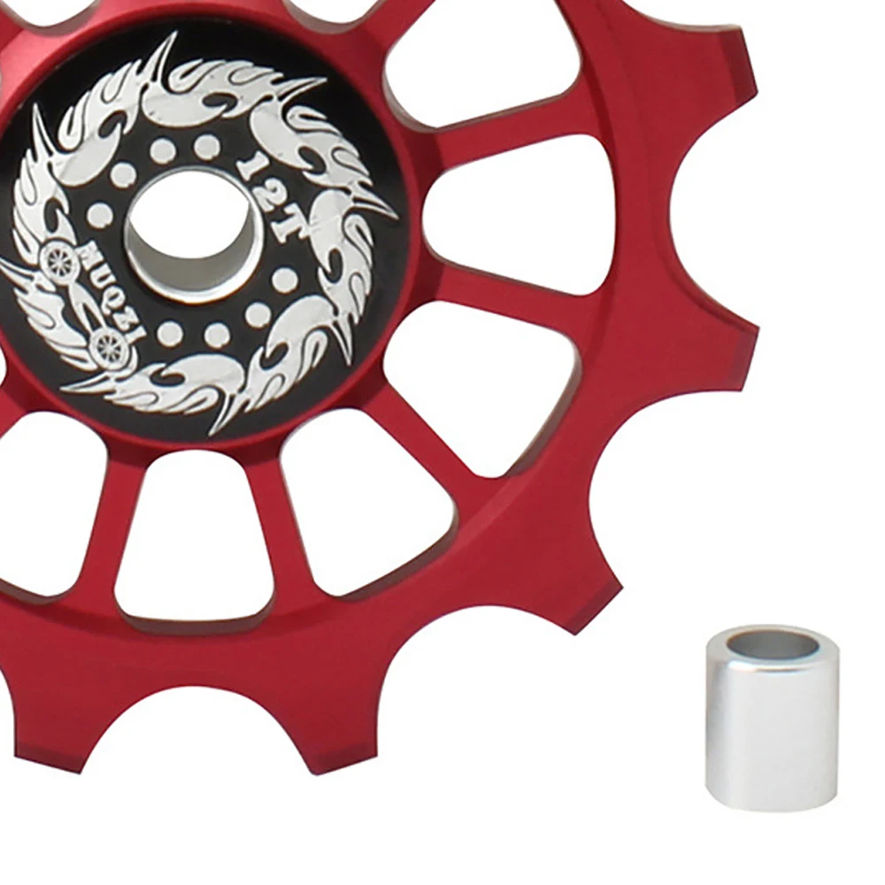 

12T Bicycle Positive Negative Tooth Wheel Rear Derailleur Bike Guide Pulley Ceramics Bearing Bicycle Parts