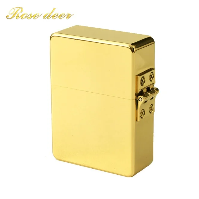 

Retro Oil Lighter Gas Grinding Wheel Cigarettes Metal Bar Lighters Pure Copper Cigarette Accessorie Men Gadgets Lighter