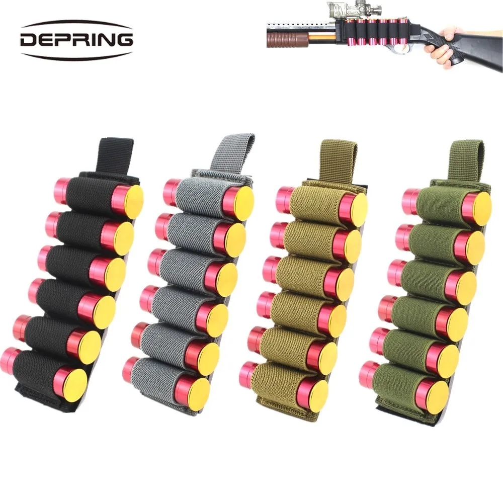 Тактический охотничий чехол с 6 патронами для ружья держатель крючком и петлей