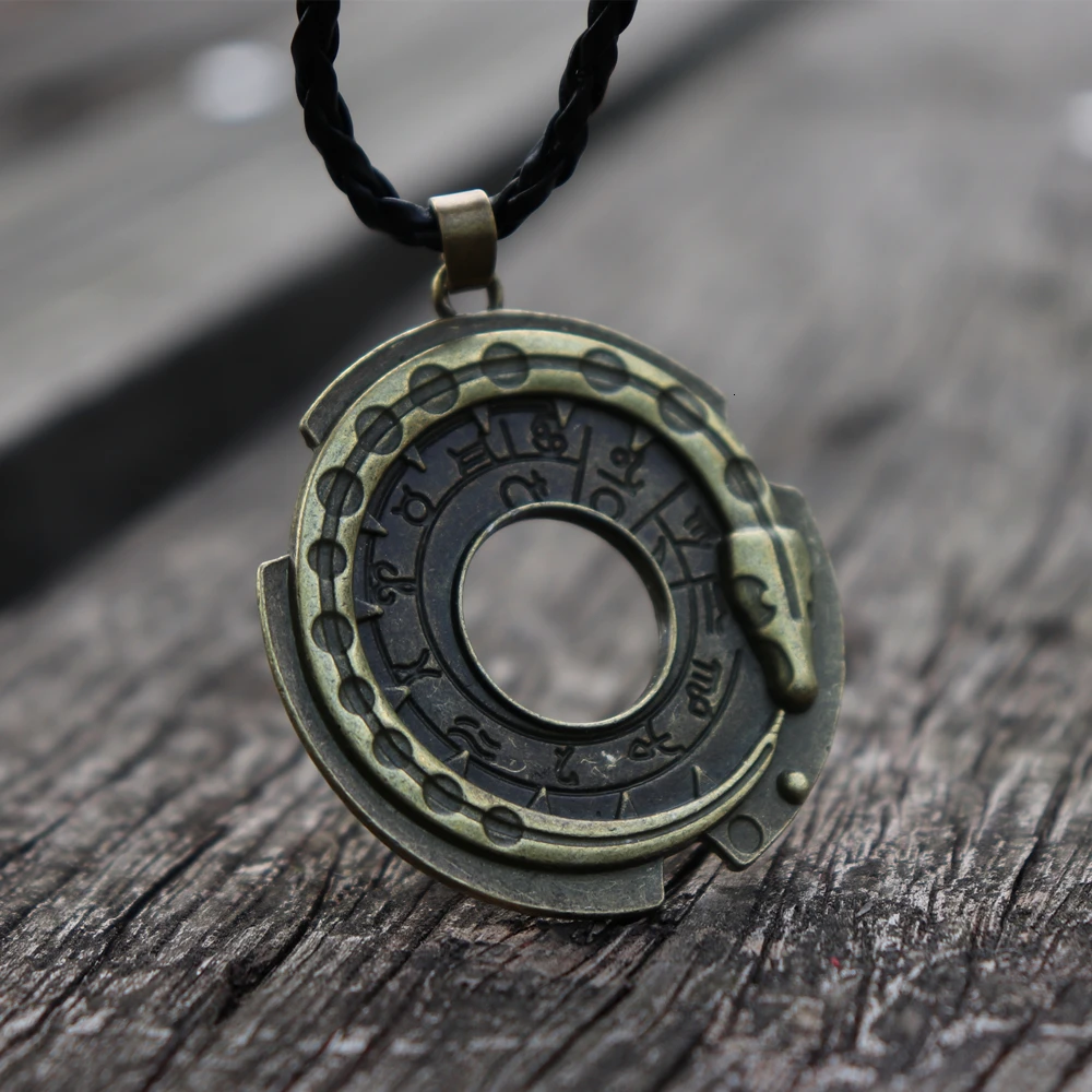 Древнейший мифологический символ Ouroboros Бесконечность змея бронзовая подвеска ожерелье Руна норвежский амулет ювелирные изделия