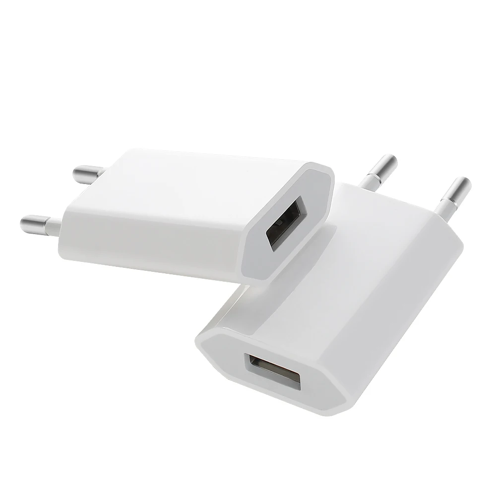 Зарядное устройство USB с европейской вилкой для IPhone X 7 5 телефон 6 s Plus настенный