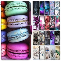 leather wallet case for samsung galaxy s20 fe flip cover for samsung s20 plus s 20 lite s20fe 5g painted animal case phone bags