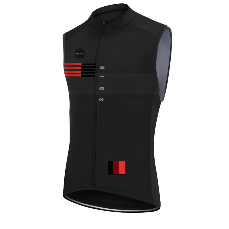 Ветрозащитный жилет для езды на велосипеде мужской или женский цвет черный осень