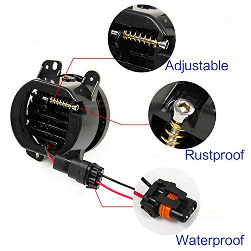 Divi светильник 1 пара авто светодиодный противотуманный фара для вождения 4 дюйма