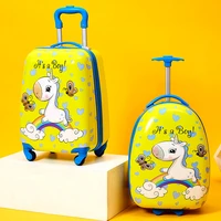 cartoon kids rolling luggage trolley case children travel suitcase on wheels 1618 inch spinner carry ons boys girls wheeled bag