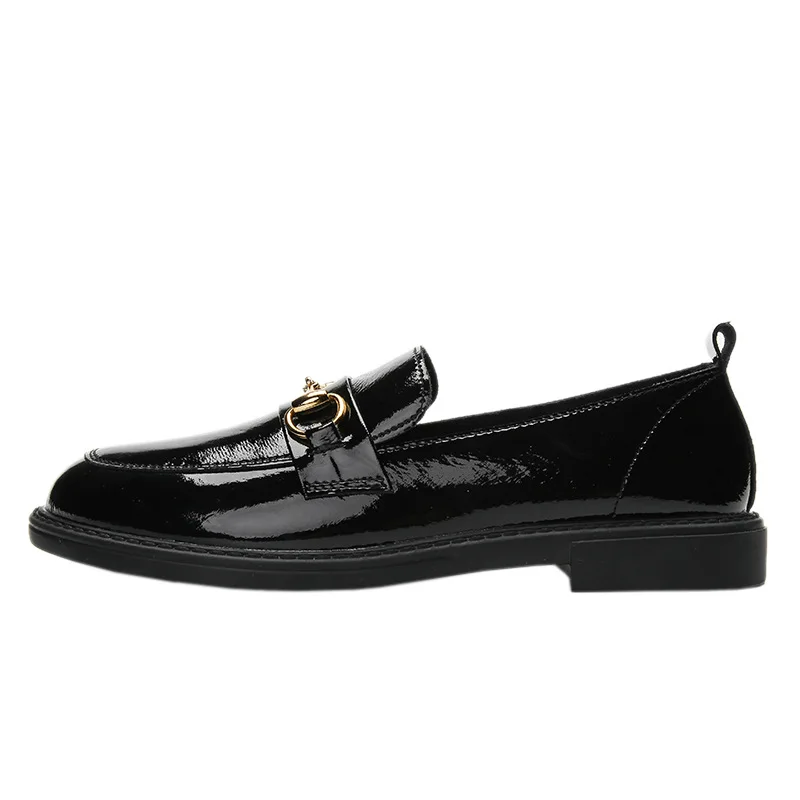 

Spring 2021 New Flat Shoes Women's British Paint Slip-on