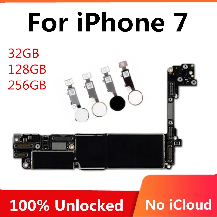 Для iPhone 7 4 дюймов материнская плата Заводская разблокировка для с сенсорным ID