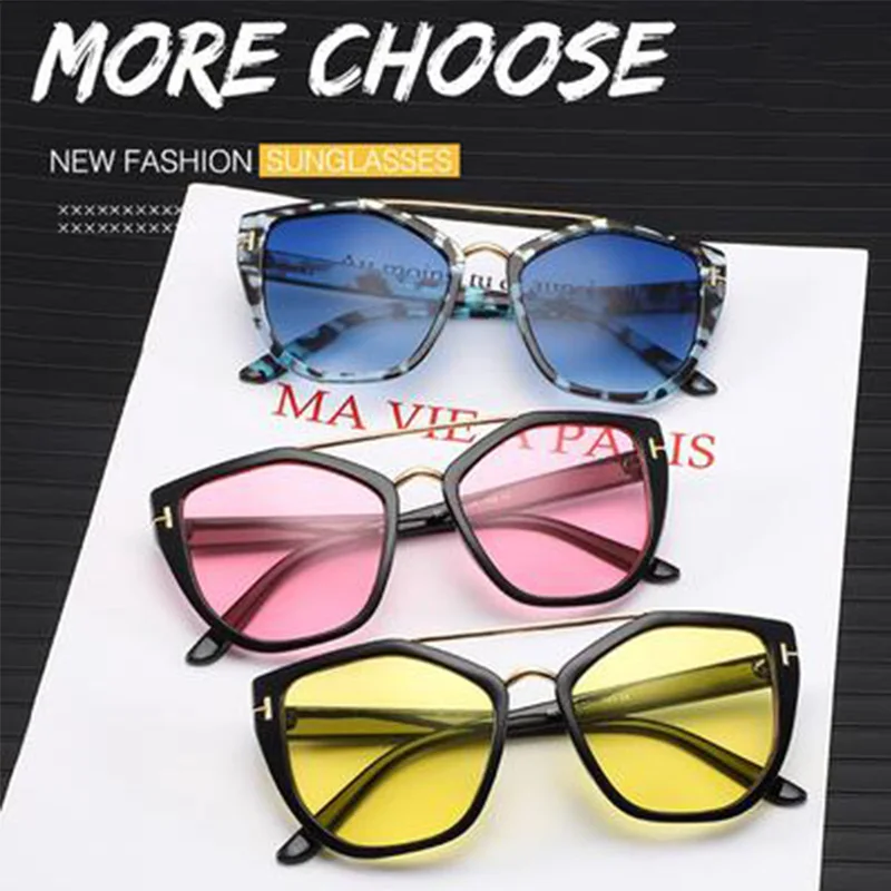 

Солнцезащитные очки в стиле ретро кошачий глаз для мужчин и женщин, брендовые дизайнерские очки с леопардовой оправой и двойной перемычкой,...